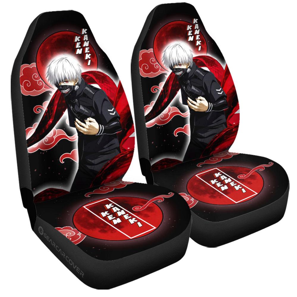 Ken Kaneki Car Seat Covers Custom Gifts Tokyo Ghoul Anime For Fans - Gearcarcover - 3