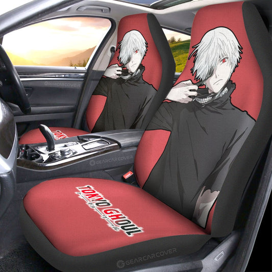 Ken Kaneki Car Seat Covers Custom Main Tokyo Ghoul Anime Car Accessories - Gearcarcover - 2