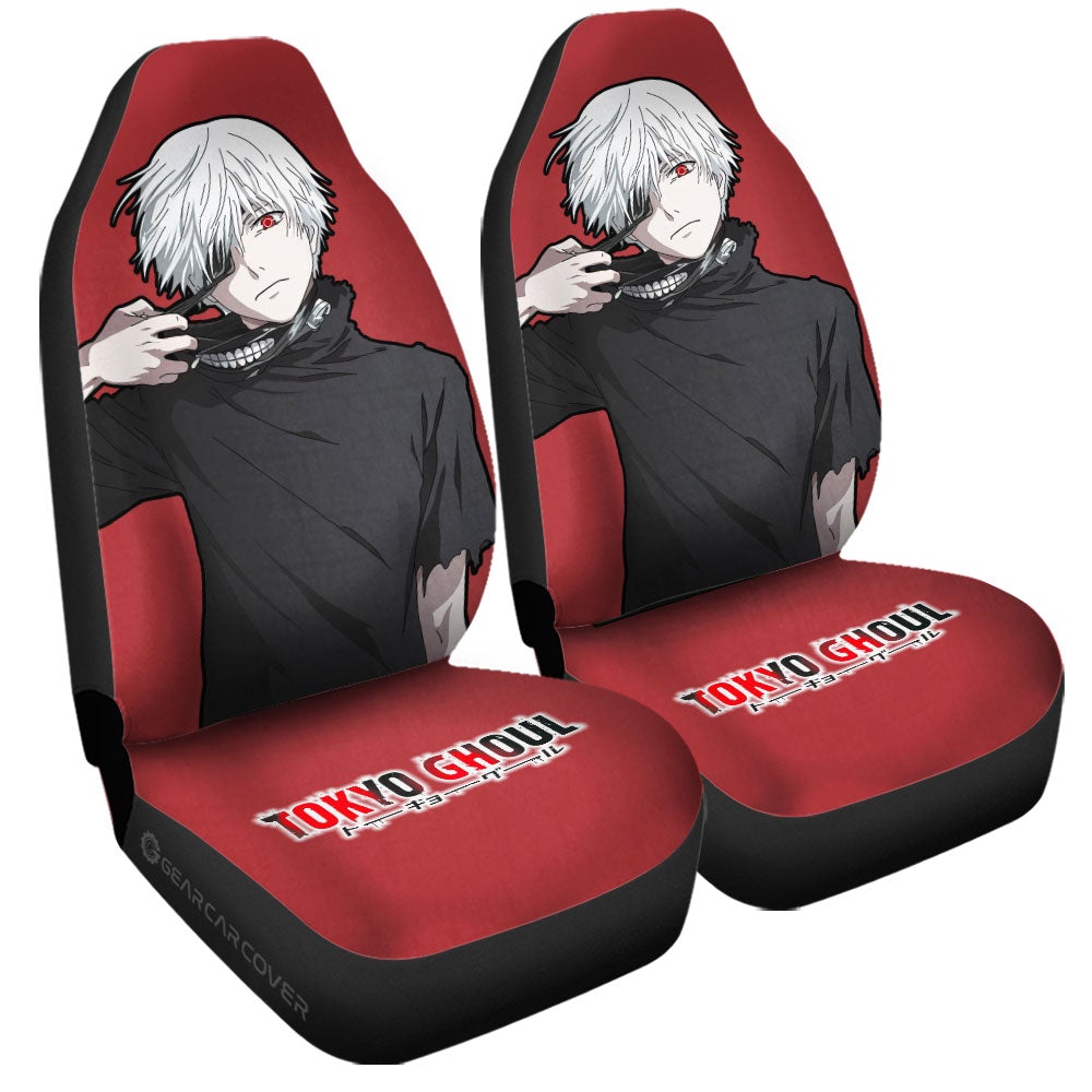 Ken Kaneki Car Seat Covers Custom Main Tokyo Ghoul Anime Car Accessories - Gearcarcover - 3