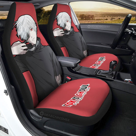 Ken Kaneki Car Seat Covers Custom Main Tokyo Ghoul Anime Car Accessories - Gearcarcover - 1