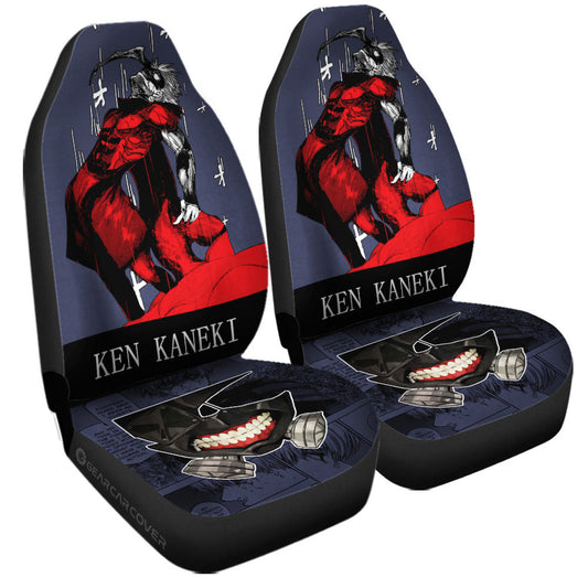 Ken Kaneki Car Seat Covers Custom Tokyo Ghoul Anime Car Accessories - Gearcarcover - 2