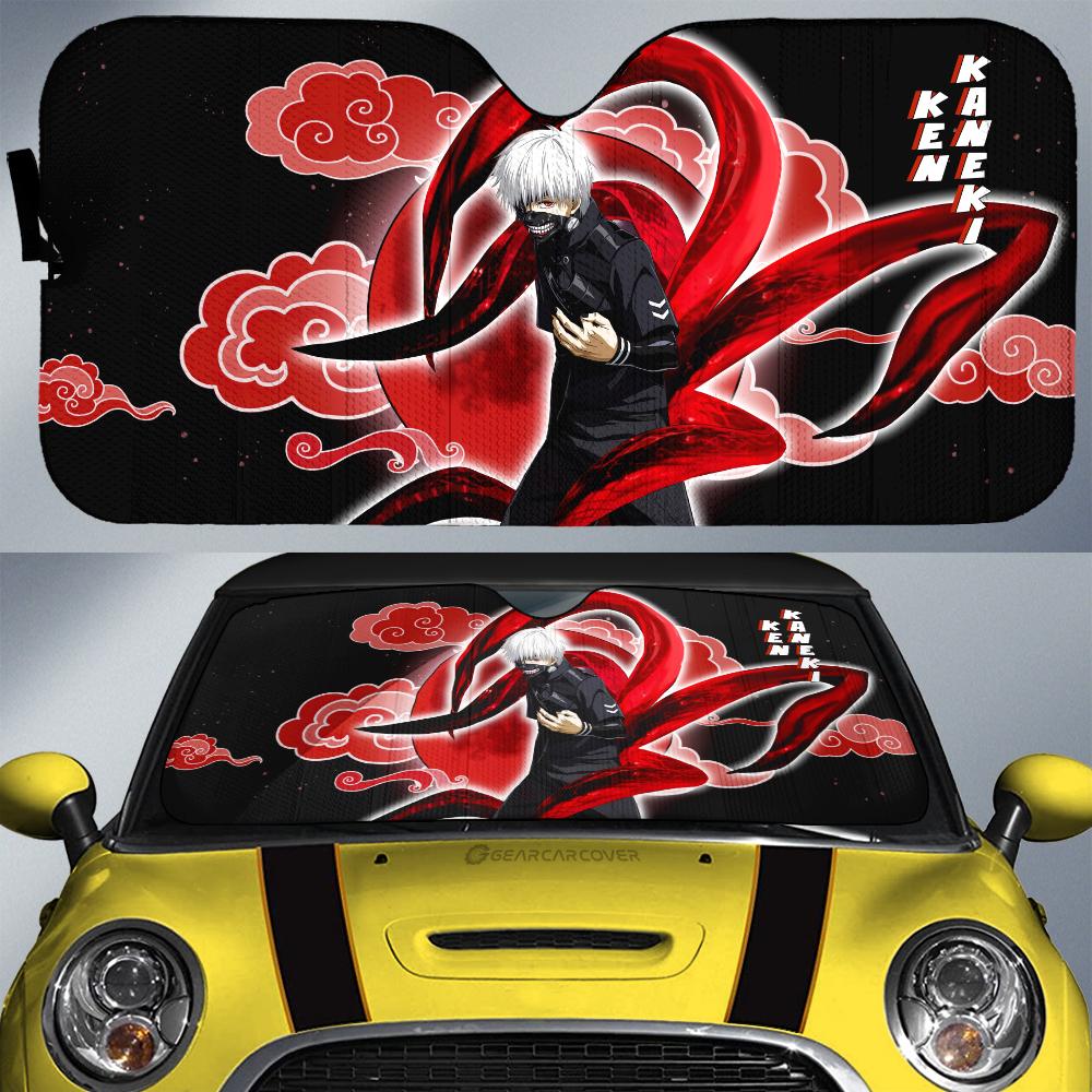 Ken Kaneki Car Sunshade Custom Gifts Tokyo Ghoul Anime For Fans - Gearcarcover - 1
