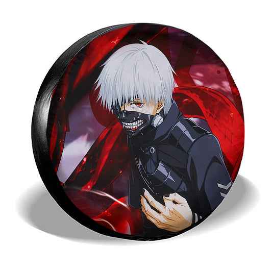 Ken Kaneki Spare Tire Covers Custom Tokyo Ghoul Anime Car Accessories - Gearcarcover - 2
