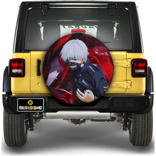 Ken Kaneki Spare Tire Covers Custom Tokyo Ghoul Anime Car Accessories - Gearcarcover - 1