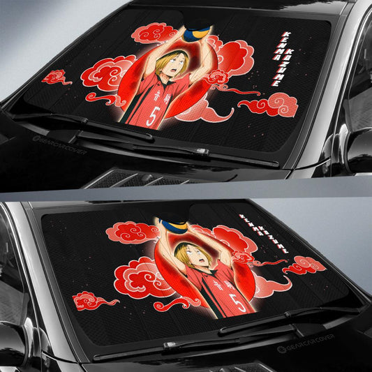 Kenma Kozume Car Sunshade Custom For Haikyuu Anime Fans - Gearcarcover - 2