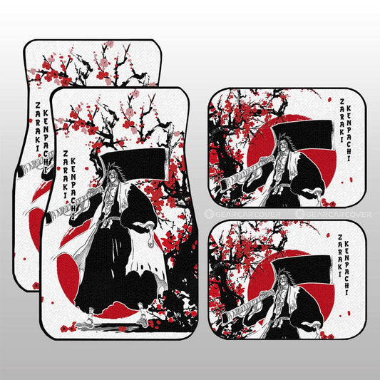 Kenpachi Zaraki Car Floor Mats Custom Japan Style Anime Bleach Car Interior Accessories - Gearcarcover - 1