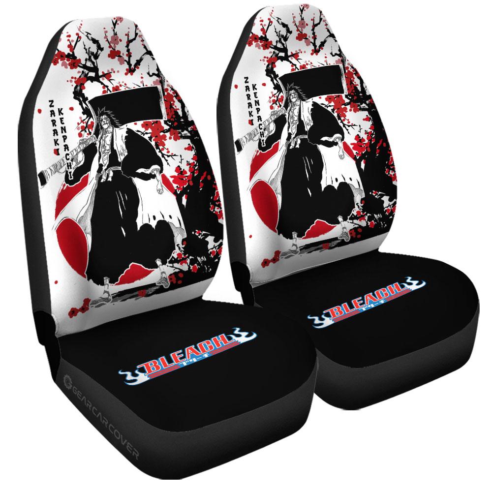 Kenpachi Zaraki Car Seat Covers Custom Japan Style Anime Bleach Car Interior Accessories - Gearcarcover - 3