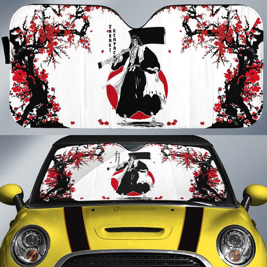 Kenpachi Zaraki Car Sunshade Custom Janpan Style Anime Bleach Car Accessories - Gearcarcover - 1