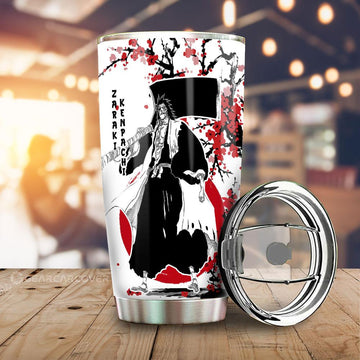Kenpachi Zaraki Tumbler Cup Custom Japan Style Anime Bleach Car Interior Accessories - Gearcarcover - 1