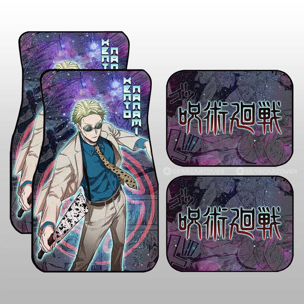 Kento Nanami Car Floor Mats Custom Jujutsu Kaisen Anime Galaxy Manga Style - Gearcarcover - 1