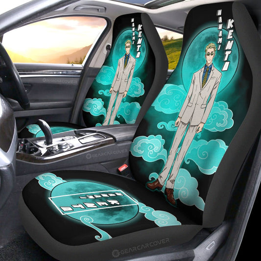 Kento Nanami Car Seat Covers Custom Jujutsu Kaisen Anime Car Interior Accessories - Gearcarcover - 2