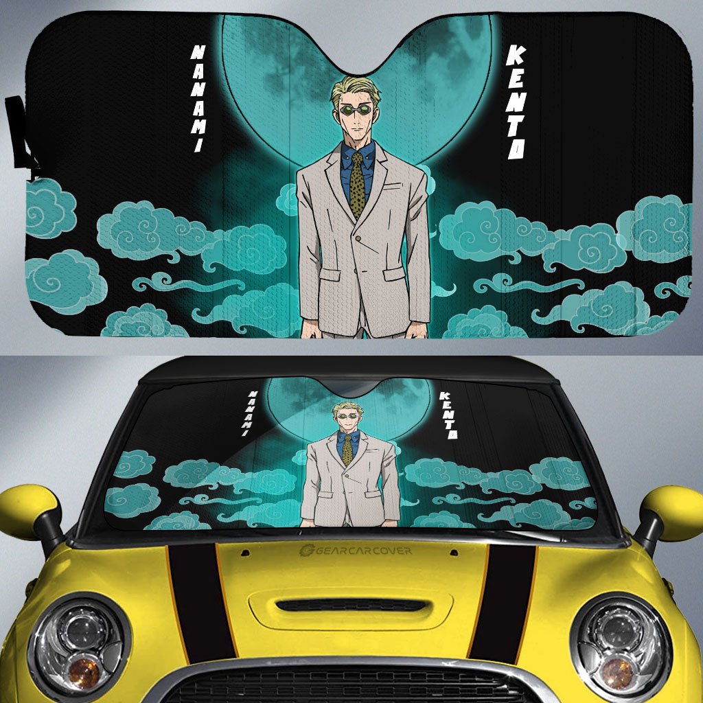 Kento Nanami Car Sunshade Custom Jujutsu Kaisen Anime Car Accessories - Gearcarcover - 1
