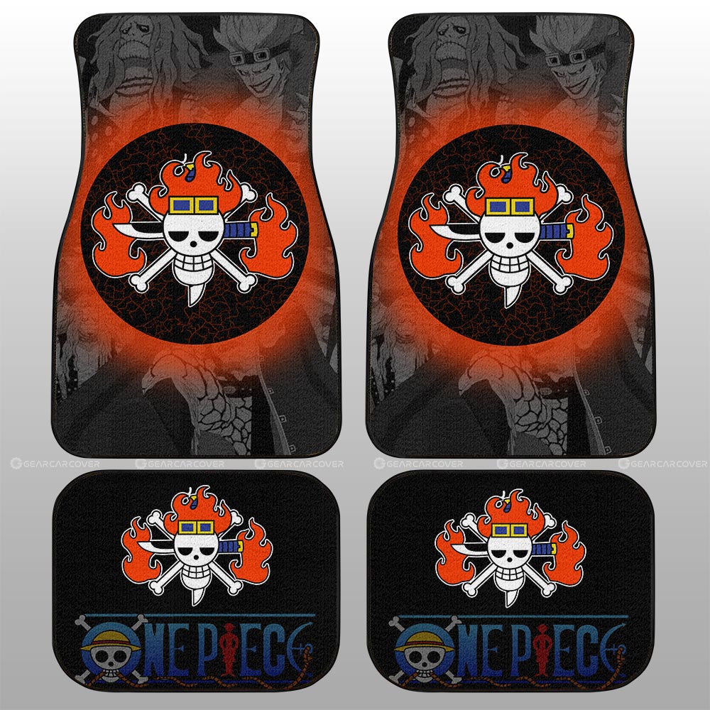 Kid Pirates Flag Car Floor Mats Custom One Piece Anime Car Accessories - Gearcarcover - 2