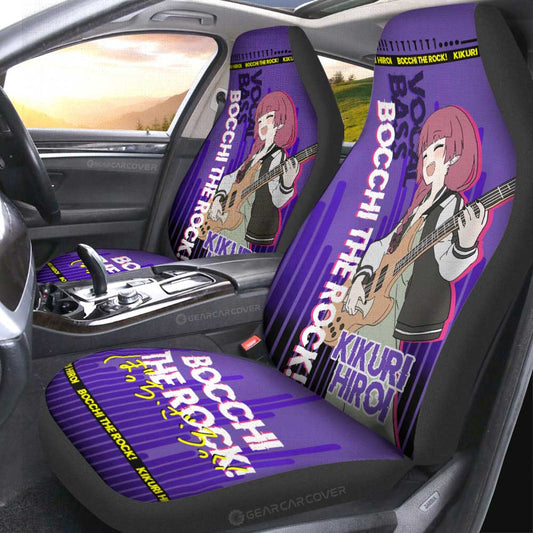 Kikuri Hiroi Car Seat Covers Custom Bocchi the Rock! Anime Car Accessories - Gearcarcover - 1