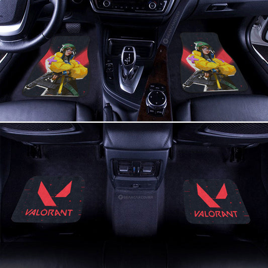 Killjoy Car Floor Mats Custom Valorant Agent - Gearcarcover - 2