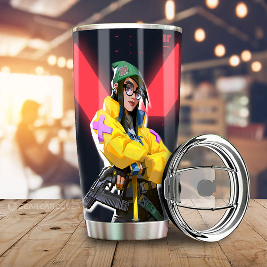 Killjoy Tumbler Cup Custom Valorant Agent - Gearcarcover - 1