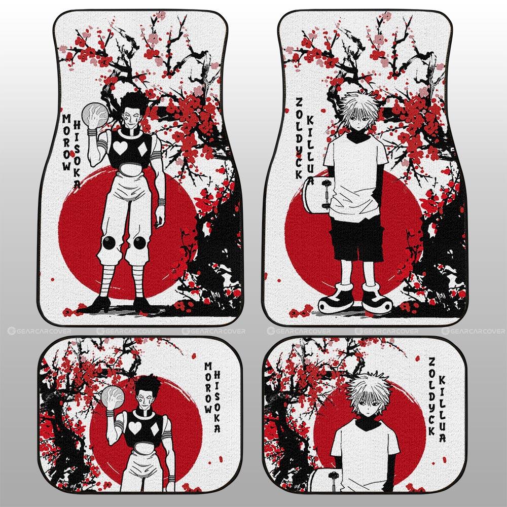 Killua Zoldyck And Hisoka Morow Car Floor Mats Custom Japan Style Hunter x Hunter Anime Car Accessories - Gearcarcover - 1