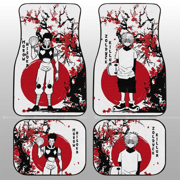 Killua Zoldyck And Hisoka Morow Car Floor Mats Custom Japan Style Hunter x Hunter Anime Car Accessories - Gearcarcover - 1