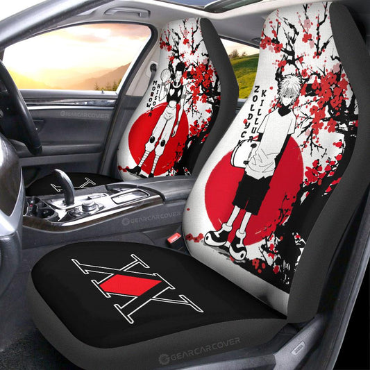 Killua Zoldyck And Hisoka Morow Car Seat Covers Custom Japan Style Hunter x Hunter Anime Car Accessories - Gearcarcover - 2