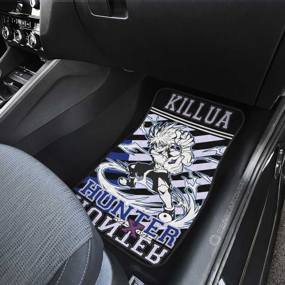 Killua Zoldyck Car Floor Mats Custom Hunter x Hunter Anime Car Accessories - Gearcarcover - 4