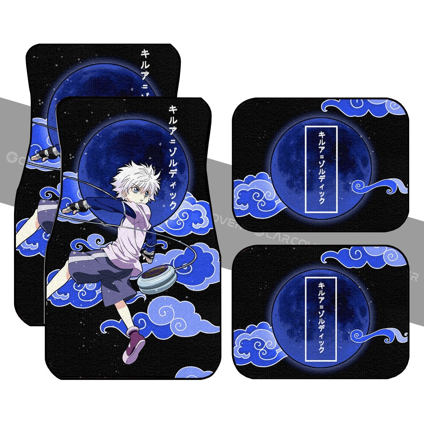 Killua Zoldyck Car Floor Mats Custom Hunter x Hunter Anime Car Interior Accessories - Gearcarcover - 1