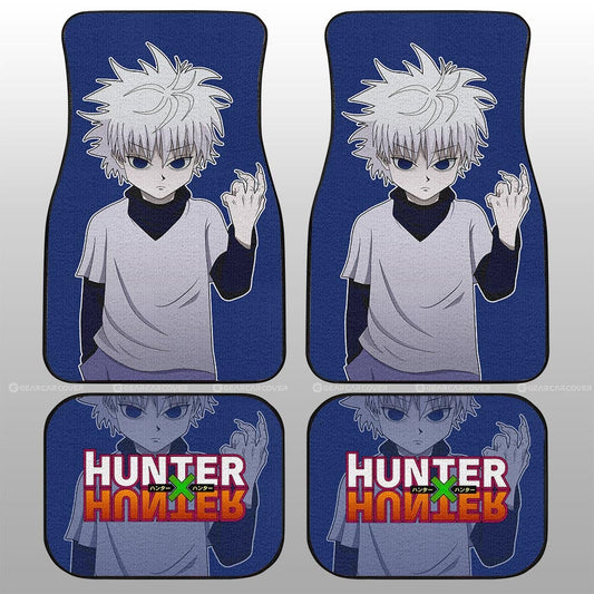 Killua Zoldyck Car Floor Mats Custom Main Hero Hunter x Hunter Anime Car Accessories - Gearcarcover - 2