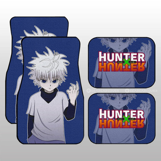 Killua Zoldyck Car Floor Mats Custom Main Hero Hunter x Hunter Anime Car Accessories - Gearcarcover - 1