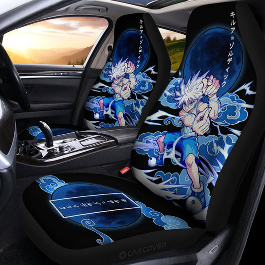 Killua Zoldyck Car Seat Covers Custom Anime Hunter x Hunter Car Interior Accessories - Gearcarcover - 2