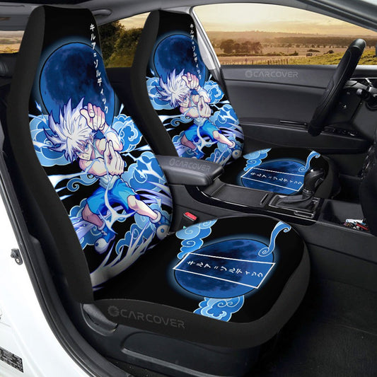 Killua Zoldyck Car Seat Covers Custom Anime Hunter x Hunter Car Interior Accessories - Gearcarcover - 1