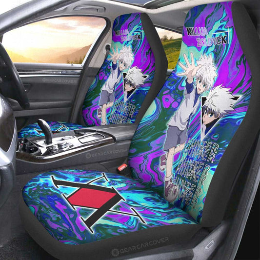 Killua Zoldyck Car Seat Covers Custom Hunter x Hunter Anime Car Accessories - Gearcarcover - 1