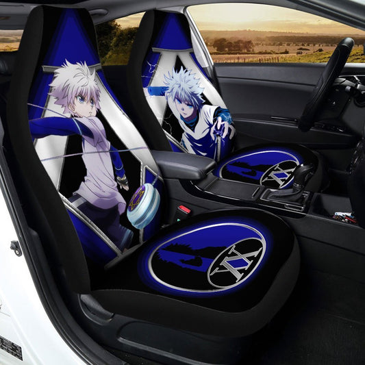 Killua Zoldyck Car Seat Covers Custom Hunter x Hunter Anime Car Accessories - Gearcarcover - 2