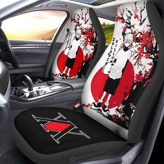 Killua Zoldyck Car Seat Covers Custom Japan Style Hunter x Hunter Anime Car Accessories - Gearcarcover - 2