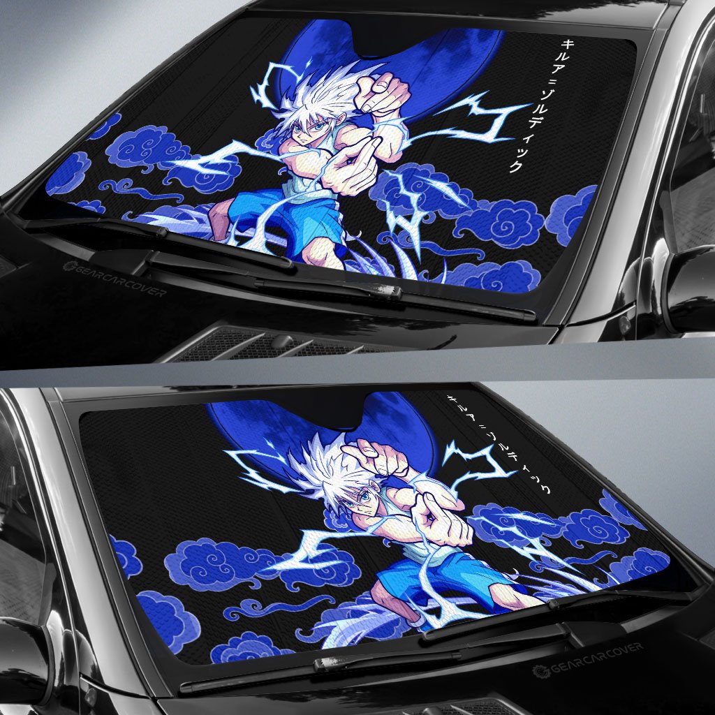 Killua Zoldyck Car Sunshade Custom Hunter x Hunter Anime Car Accessories - Gearcarcover - 2