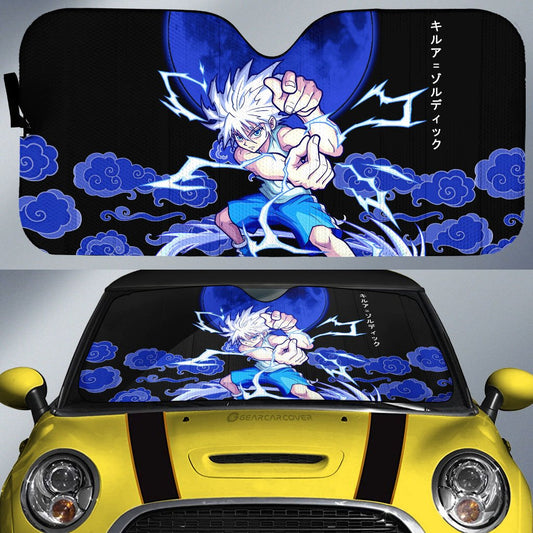 Killua Zoldyck Car Sunshade Custom Hunter x Hunter Anime Car Accessories - Gearcarcover - 1
