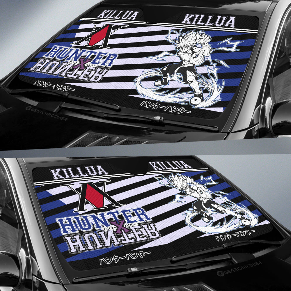 Killua Zoldyck Car Sunshade Custom Hunter x Hunter Anime Car Interior Accessories - Gearcarcover - 3