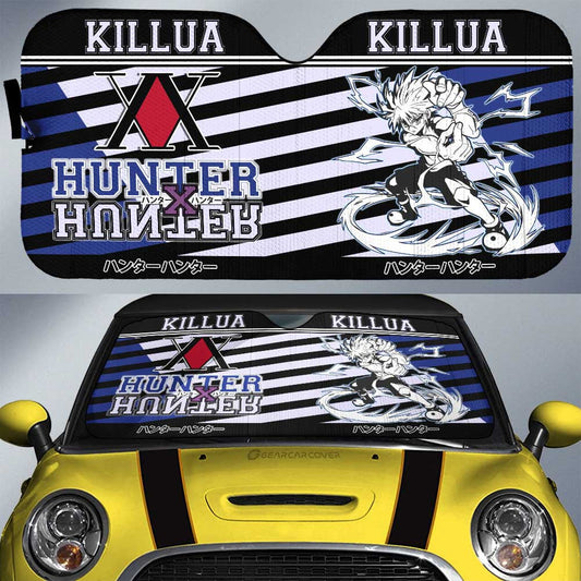Killua Zoldyck Car Sunshade Custom Hunter x Hunter Anime Car Interior Accessories - Gearcarcover - 1