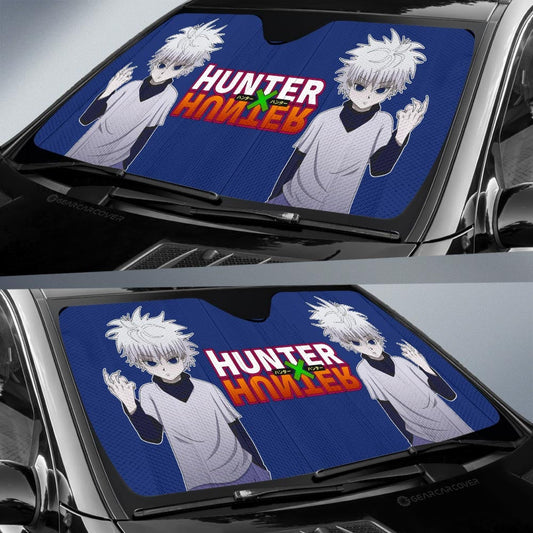 Killua Zoldyck Car Sunshade Custom Main Hero Hunter x Hunter Anime Car Accessories - Gearcarcover - 2