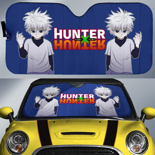 Killua Zoldyck Car Sunshade Custom Main Hero Hunter x Hunter Anime Car Accessories - Gearcarcover - 1