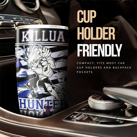 Killua Zoldyck Tumbler Cup Custom Hunter x Hunter Anime Car Interior Accessories - Gearcarcover - 2