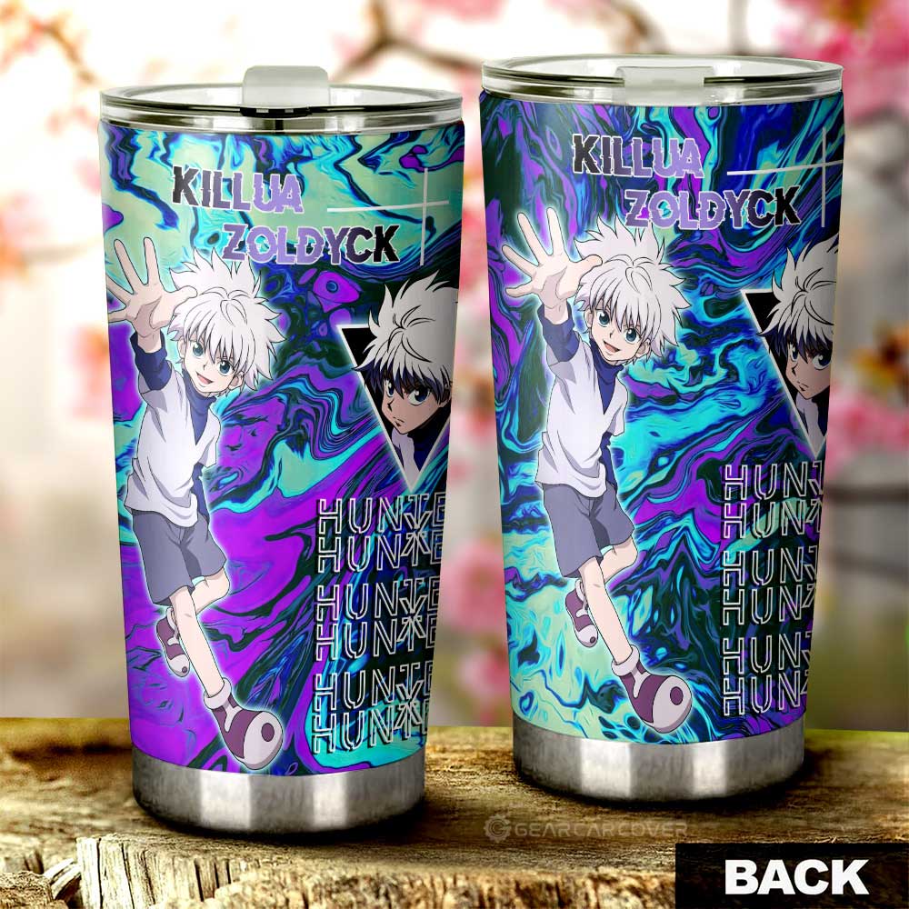 Killua Zoldyck Tumbler Cup Custom Hunter x Hunter Car Accessories - Gearcarcover - 3