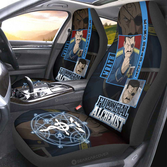 King Bradley Car Seat Covers Custom Fullmetal Alchemist Anime - Gearcarcover - 2