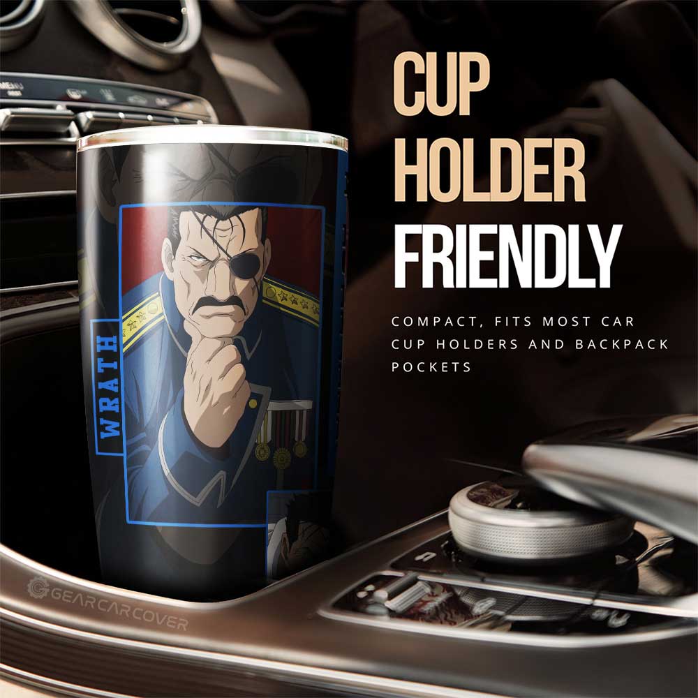 King Bradley Tumbler Cup Custom Fullmetal Alchemist Anime - Gearcarcover - 2