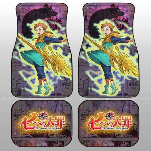 King Car Floor Mats Custom Seven Deadly Sins Anime Galaxy Manga Style - Gearcarcover - 2