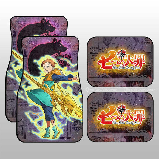 King Car Floor Mats Custom Seven Deadly Sins Anime Galaxy Manga Style - Gearcarcover - 1