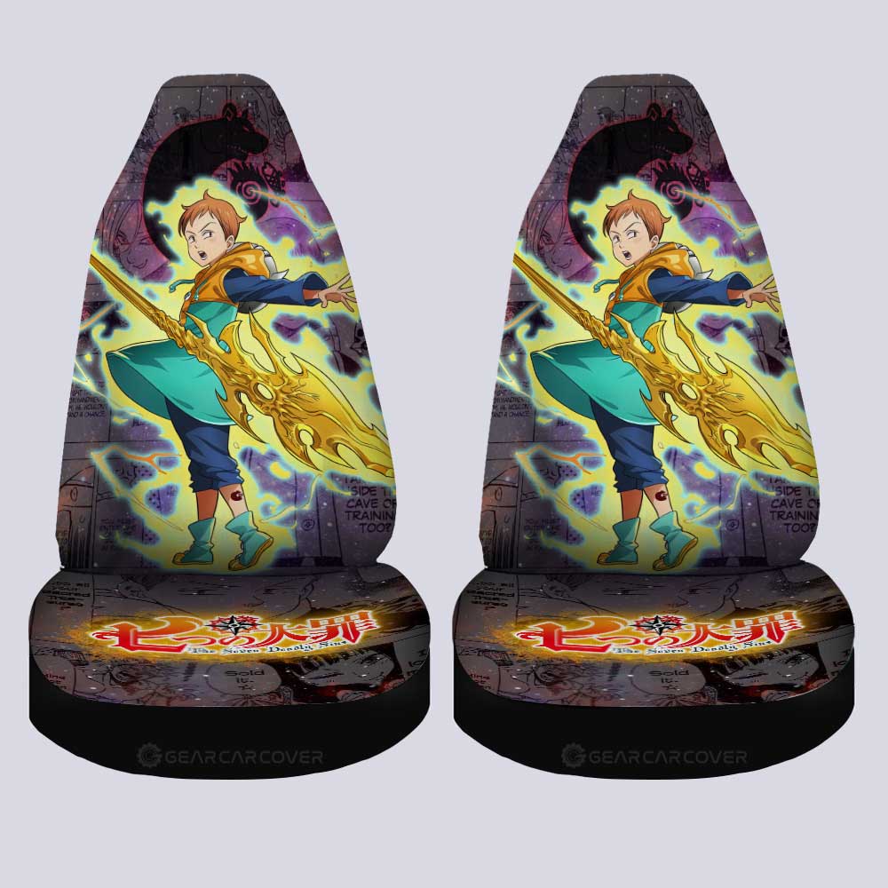 King Car Seat Covers Custom Seven Deadly Sins Anime Galaxy Manga Style - Gearcarcover - 4