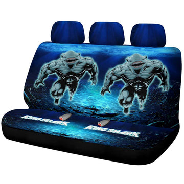 King Shark Car Back Seat Cover Custom Car Accessories - Gearcarcover - 1