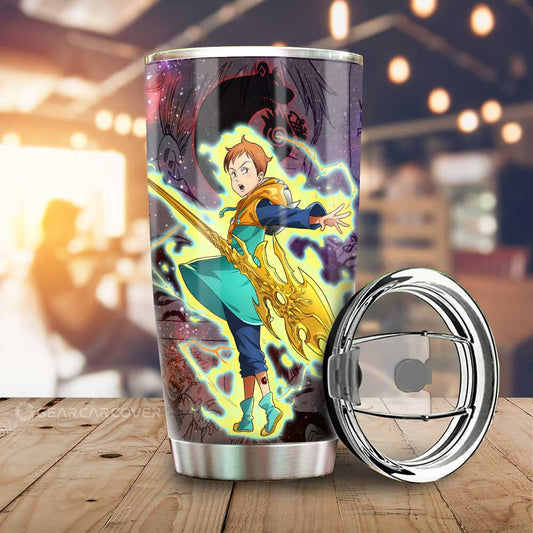 King Tumbler Cup Custom Seven Deadly Sins Anime Manga Galaxy Style - Gearcarcover - 1