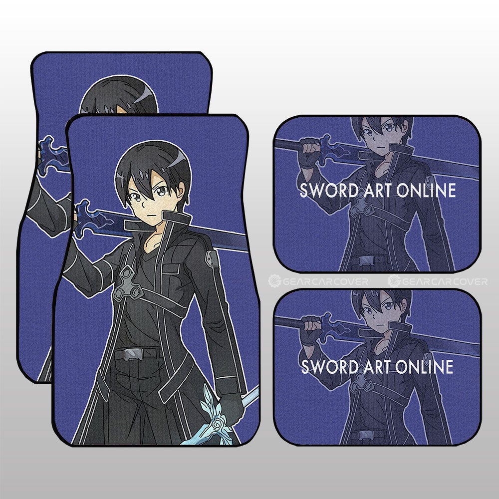 Kirigaya Kazuto Car Floor Mats Custom Sword Art Online Anime - Gearcarcover - 1