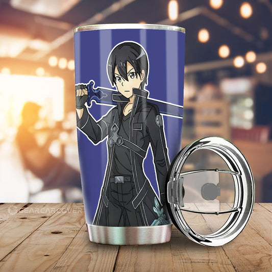 Kirigaya Kazuto Tumbler Cup Custom Sword Art Online Anime - Gearcarcover - 1