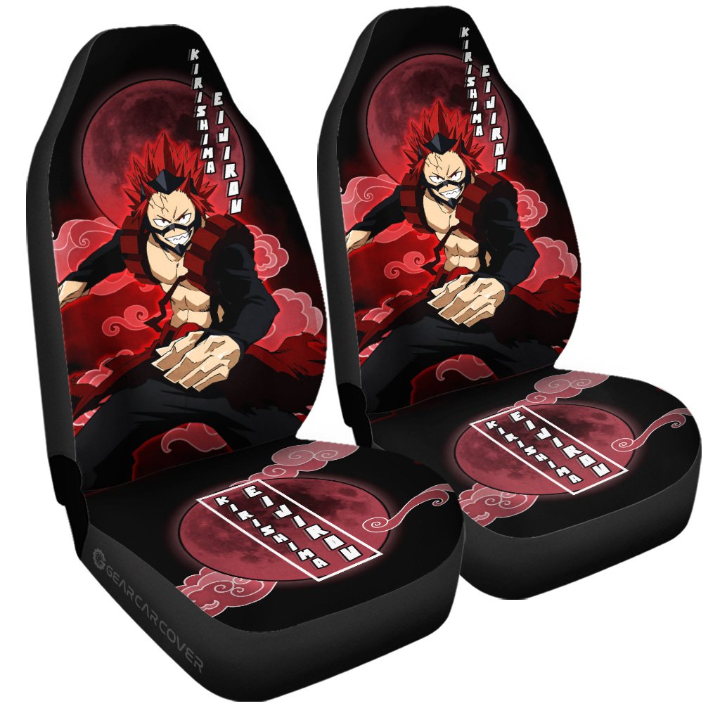 Kirishima Eijiro Car Seat Covers Custom Anime My Hero Academia Car Interior Accessories - Gearcarcover - 3